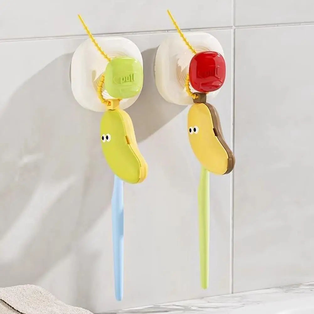FreshPeel Portable Toothbrush Holder - Must-have Toothbrush Protective Cap Cute Banana Brush Cap Case