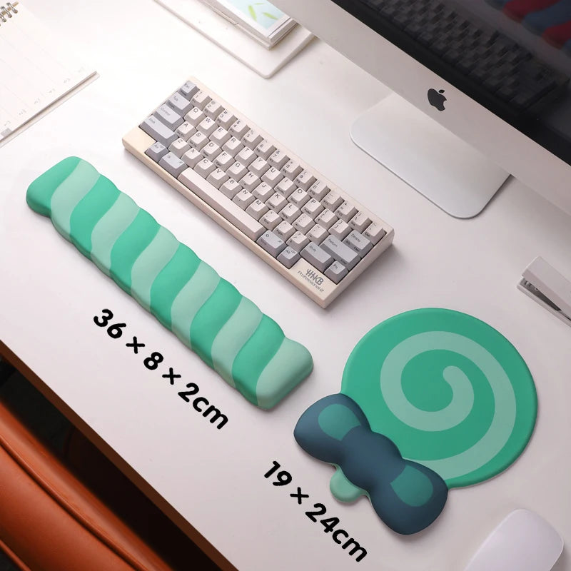 Sugar Swirl - Candy Shaped Keyboard Hand Support and Mouse Pad