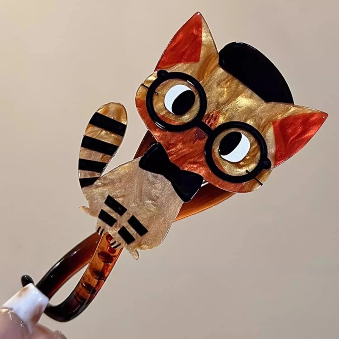 Smart Kitty - Cute cat hairClip twist clip ponytail hairpin