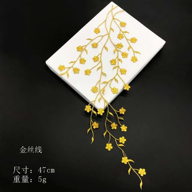 Petal Plum – 3D Embroidery Iron-On Patch