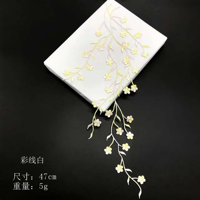 Petal Plum – 3D Embroidery Iron-On Patch
