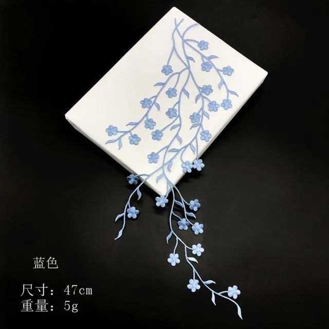 Petal Plum – 3D Embroidery Iron-On Patch