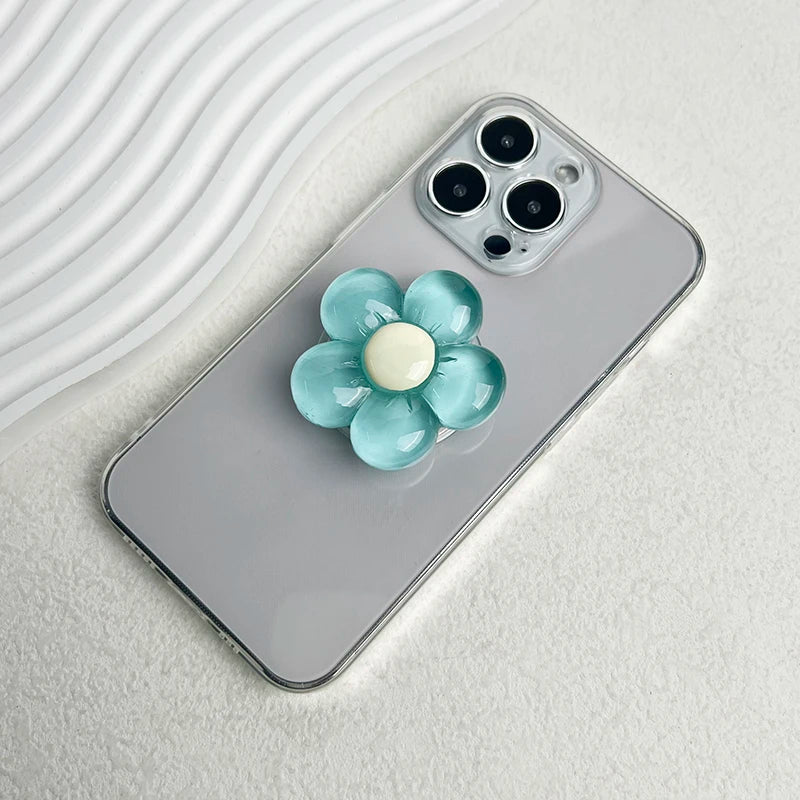BlossomGrip Phone Holder - 1pc Transparent Flower Phone Holder