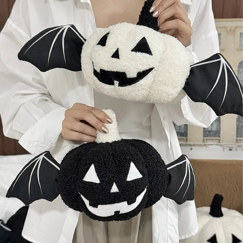BooCrew Plush - Festive Halloween Pumpkin Plush Pillow Soft Cushion Set Ghost Toy Gift Creative Home Decor for Kids Adults Party Essentials