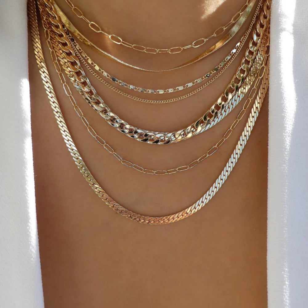 GoldenMystique - Multi-Layer Boho Pendant Necklaces