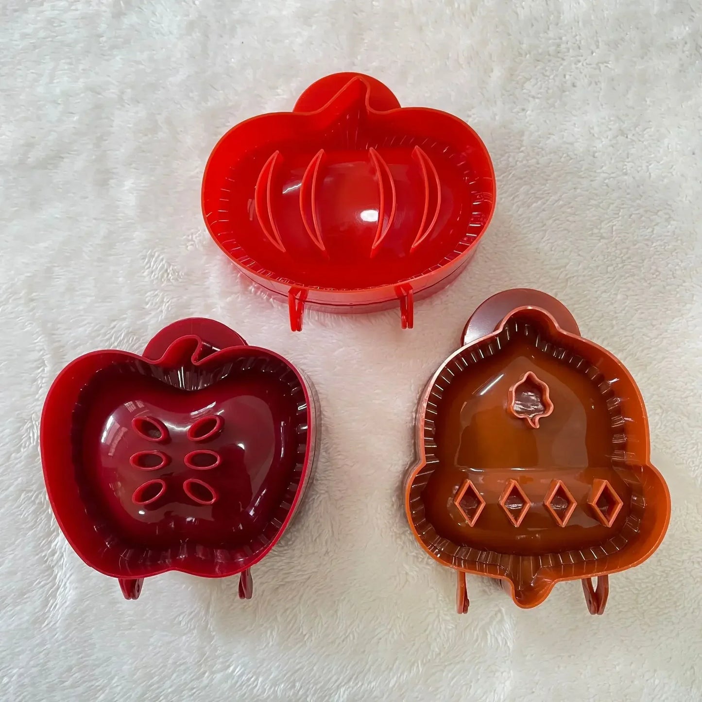 HarvestBite Molds - Mini Hand Pie Dough Presser Tool Halloween Christmas Apple Pumpkin and Acorn Shape Baking Tools