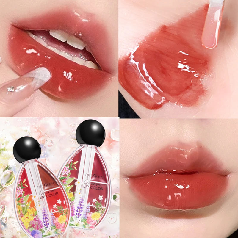 Glass Charm Palette Lip Gloss - 6 Colors Jelly Lip Cream