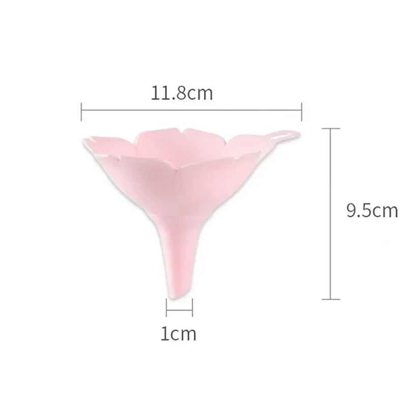 CherryPetal Pour - 2Pcs/Set Cherry Blossom Style Funnels, Good for Home use, Olive Oil, Condiments Liquid, Powder Dispenser, Kitchen Use