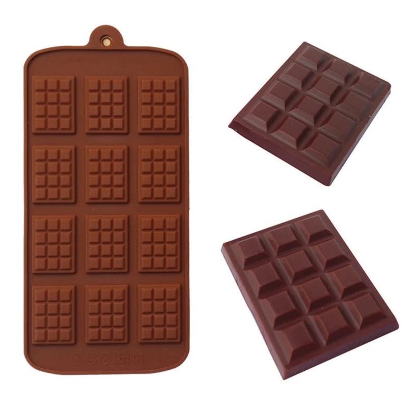 ChocoBlock Silicone Mold - 12 Even Chocolate Silicone Mold