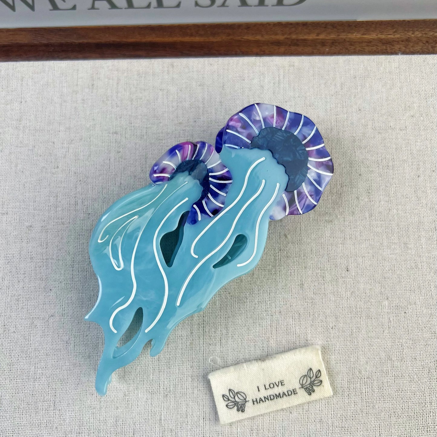 TideTamer Claw Clips - 14 Marine Jellyfish and Fish Claw Hair Clips