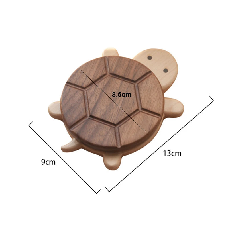 Woodland Shell Coaster - Creative, Cute Shape Black Walnut Solid Wood Turtle Insulation Mat, Good for Kettle Tea, Coaster, Tableware Anti-scald Table Ornaments