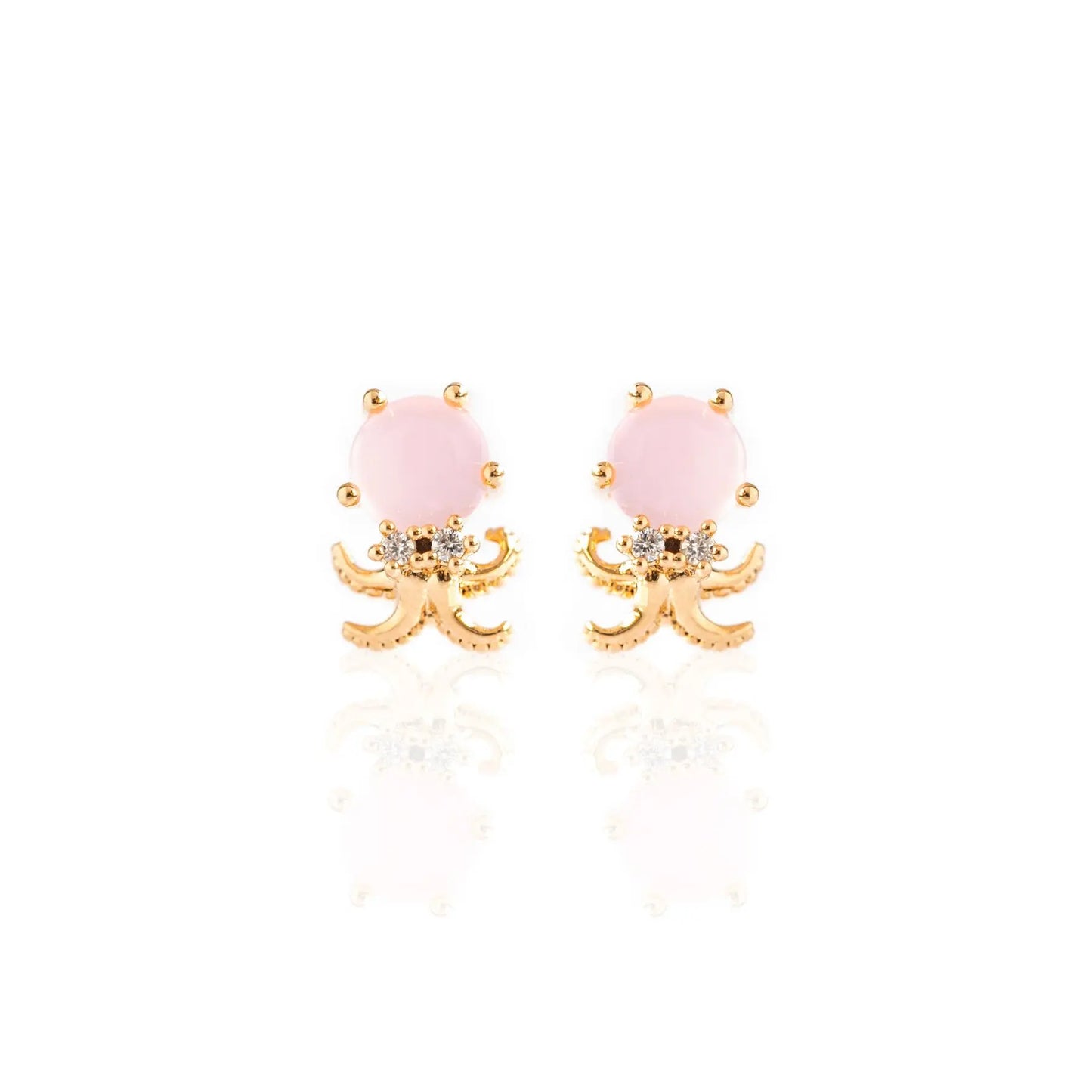 Ocean Tide Treasure Earrings - Cute Sea Marine Animal Zircon Stud Earrings Jewelry