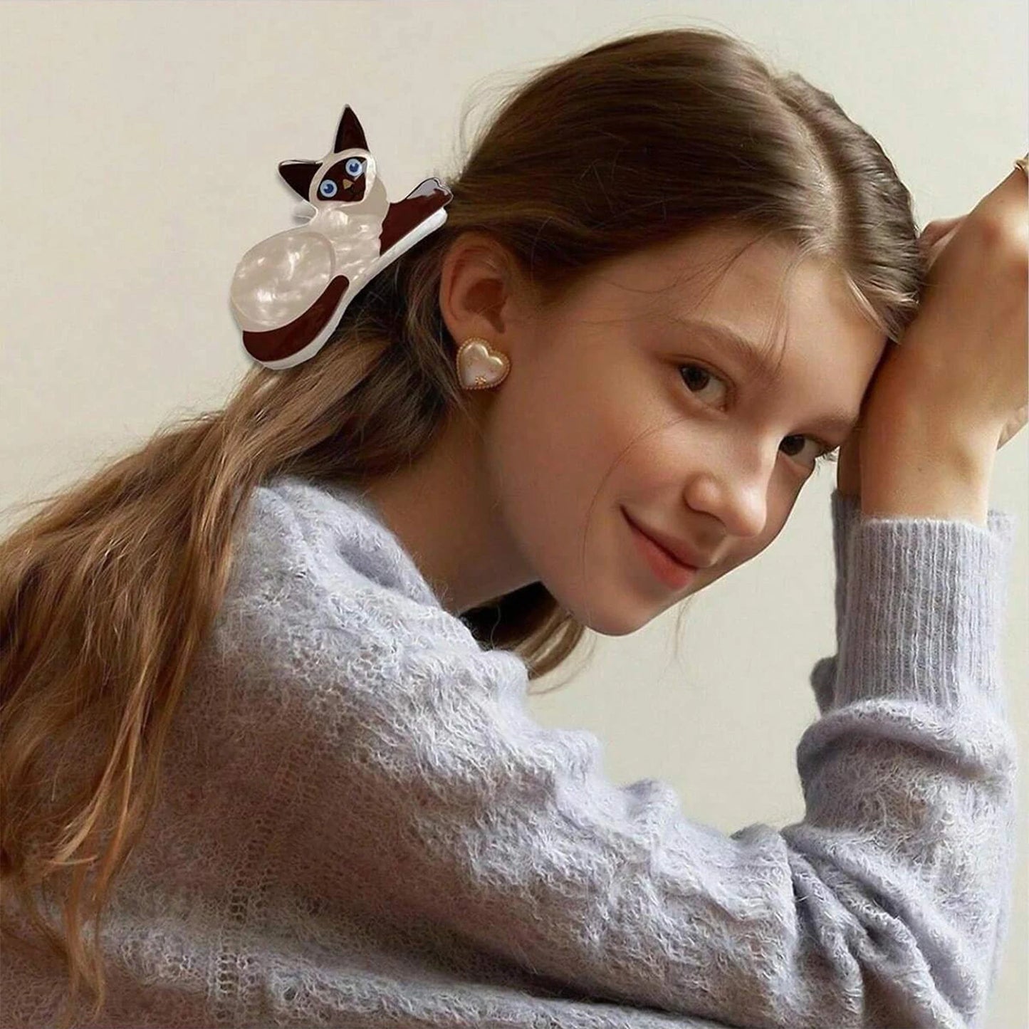 Purrfect Paw Clip - 1pc cute cat hairpin
