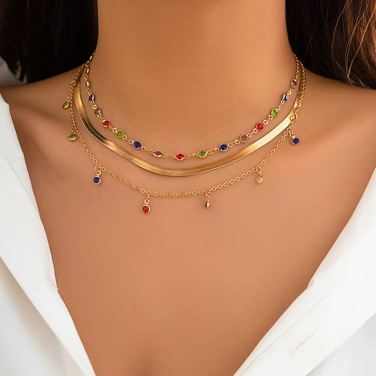 GoldenMystique - Multi-Layer Boho Pendant Necklaces