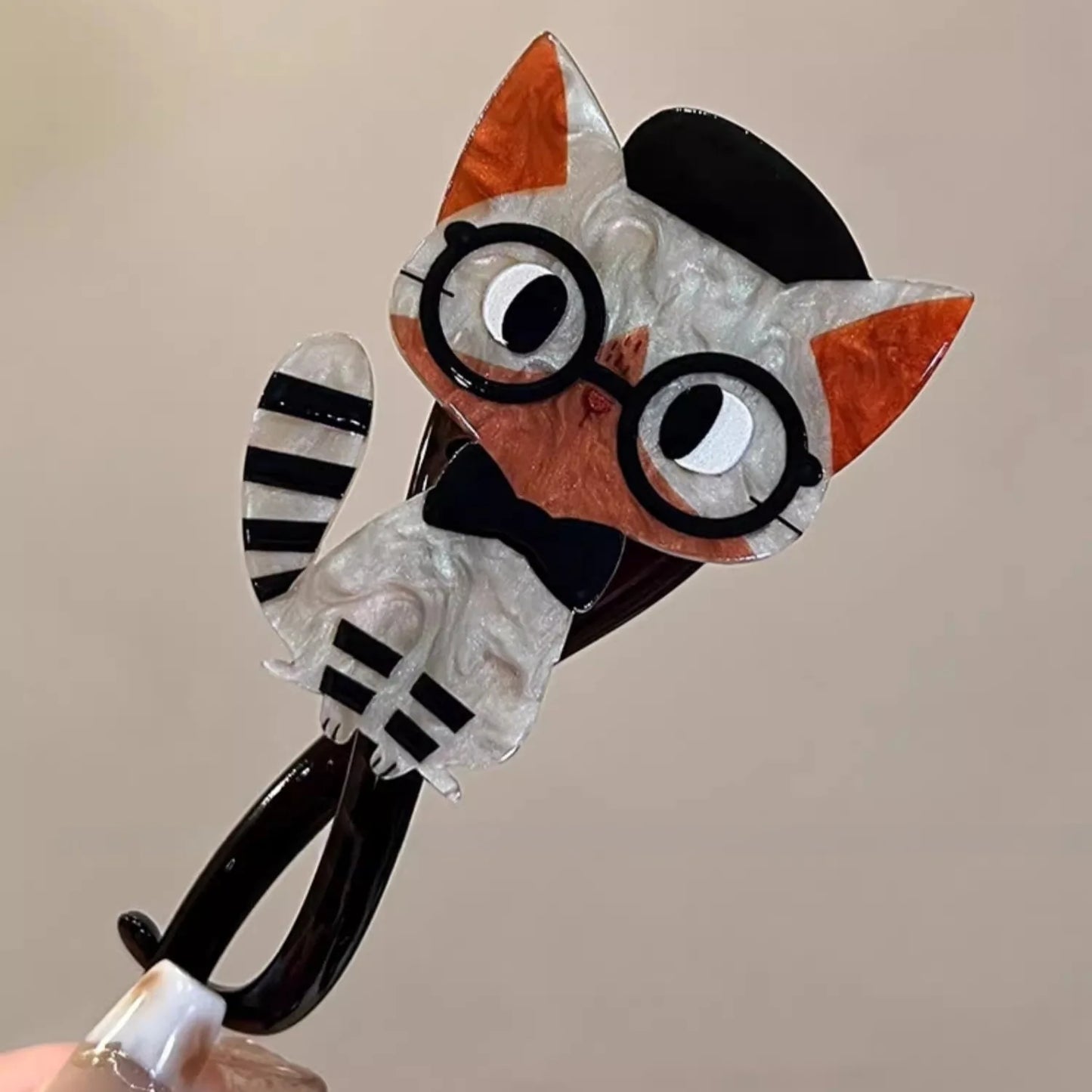 Smart Kitty - Cute cat hairClip twist clip ponytail hairpin