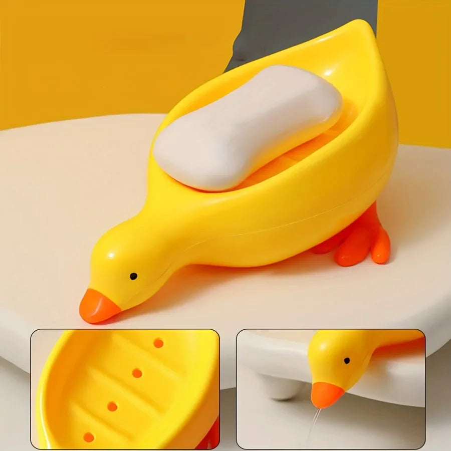 DuckyDrip Rack - Cute Duck-Shaped Soap Tray