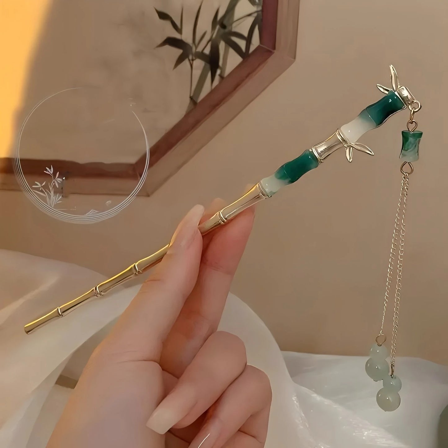 LotusWhisper Hairpin - Elegant Hair Clip Tassel Hair Stick Traditional Floral Design Hairstyle Accessory, Women Jewelry Hairpin, Hairneedle