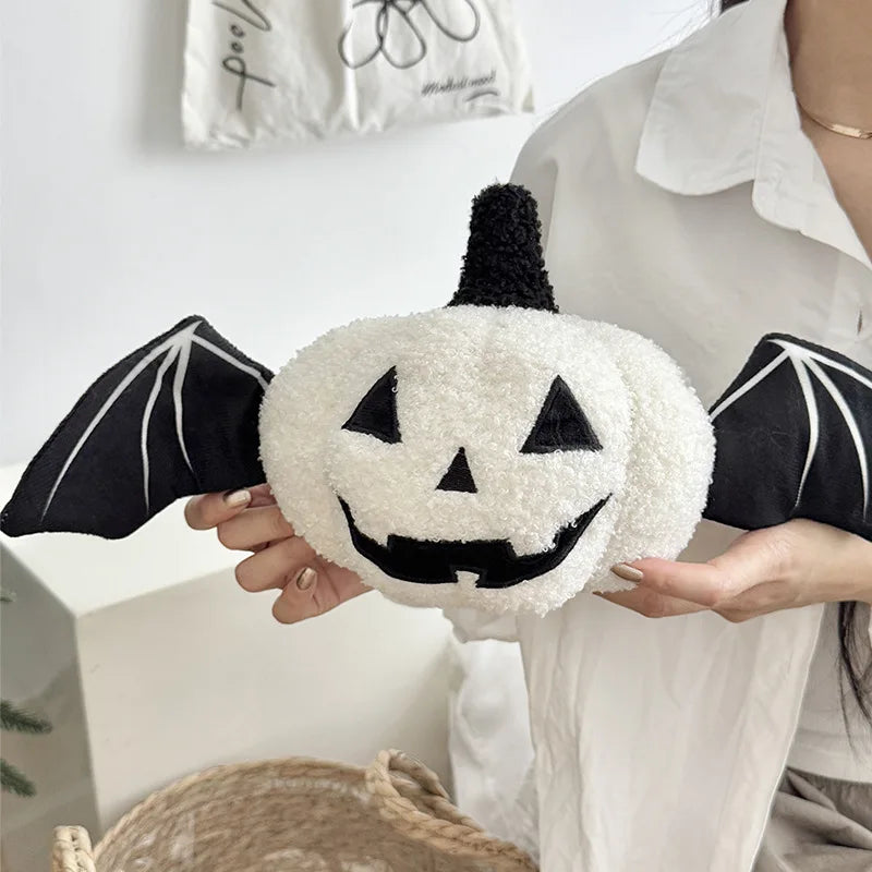 BooCrew Plush - Festive Halloween Pumpkin Plush Pillow Soft Cushion Set Ghost Toy Gift Creative Home Decor for Kids Adults Party Essentials