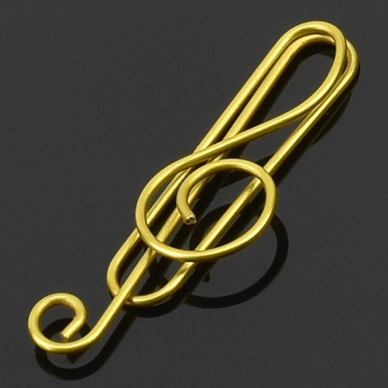 NoteClips - 10pcs metal note paper clip, creative bookmark content book, office school stationery materials