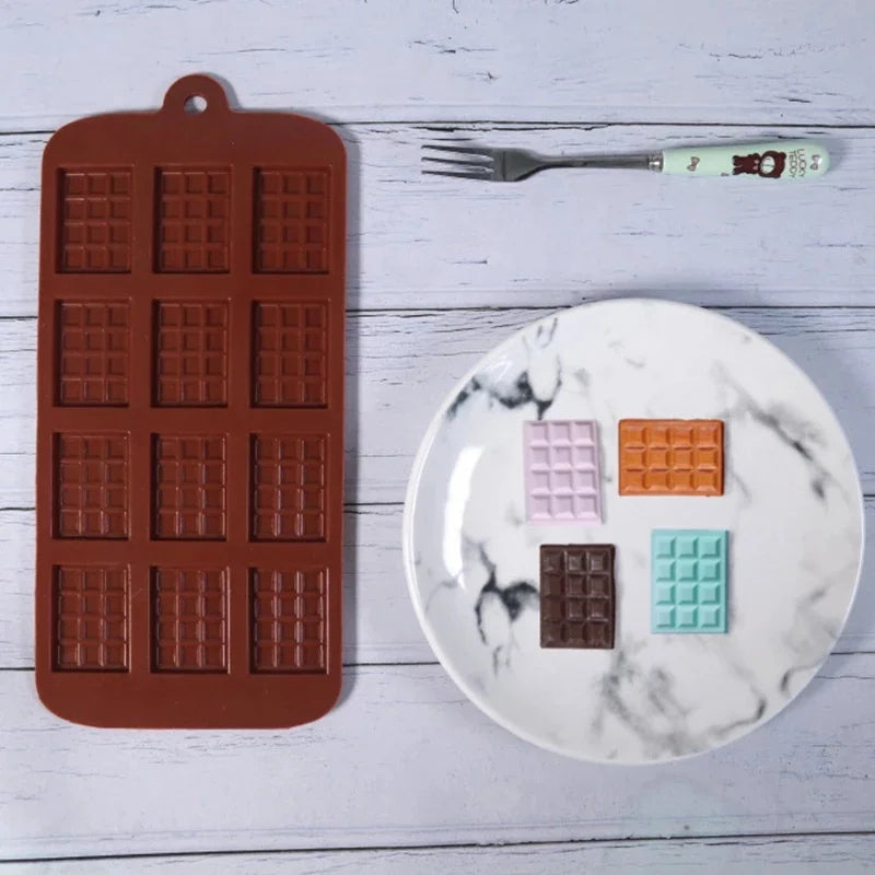 ChocoBlock Silicone Mold - 12 Even Chocolate Silicone Mold