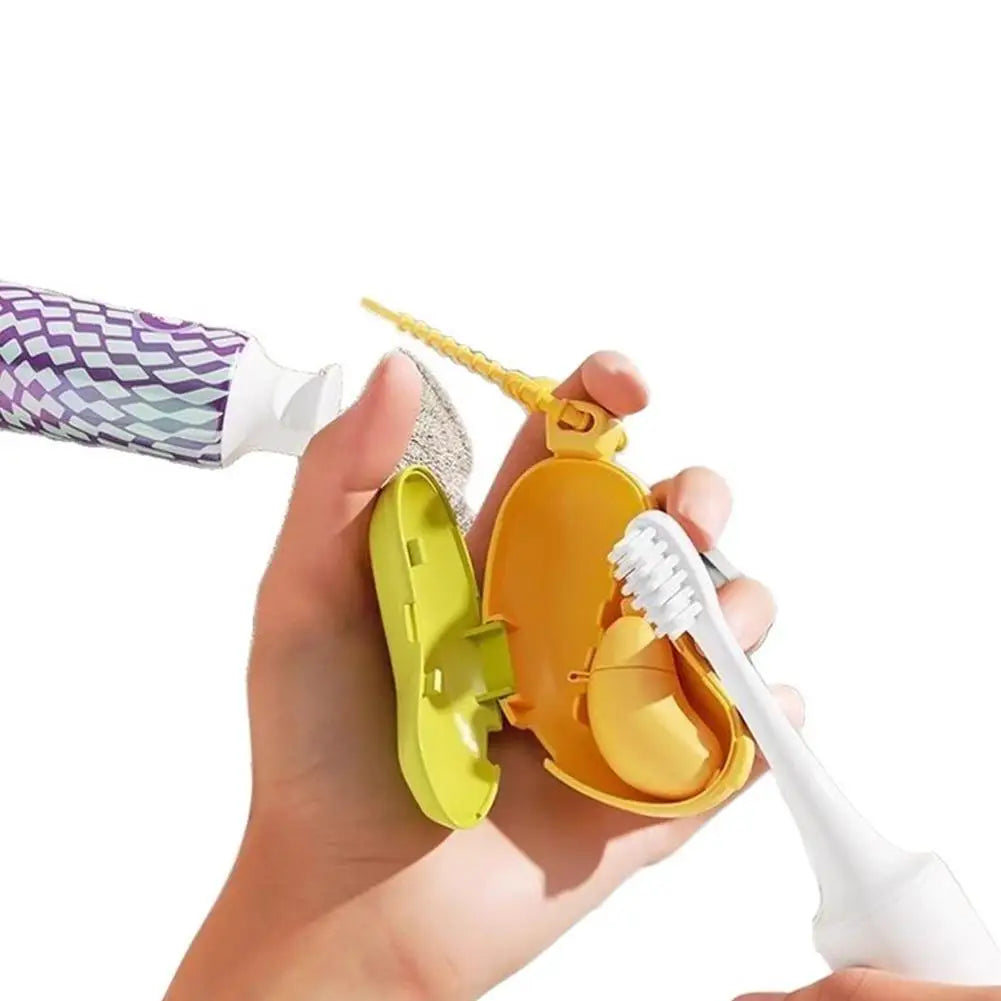 FreshPeel Portable Toothbrush Holder - Must-have Toothbrush Protective Cap Cute Banana Brush Cap Case