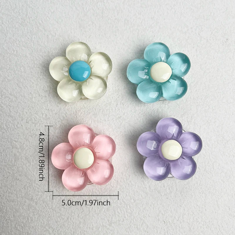 BlossomGrip Phone Holder - 1pc Transparent Flower Phone Holder