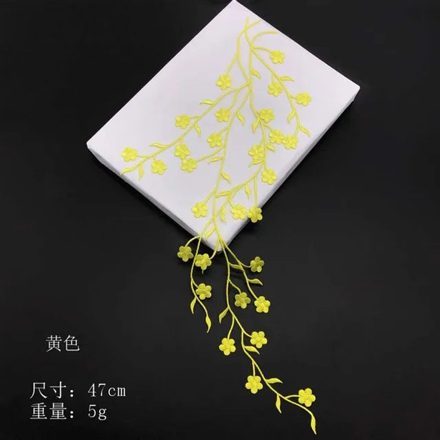 Petal Plum – 3D Embroidery Iron-On Patch