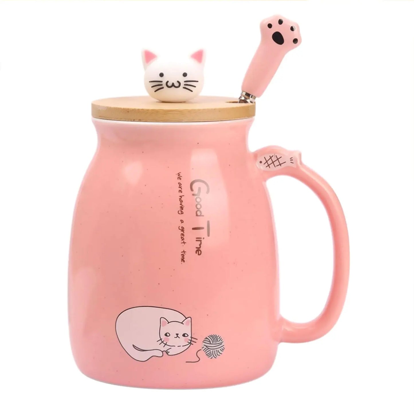 KittyWhisker Brew - Cute Cat Ceramic Kawaii Tea Cup
