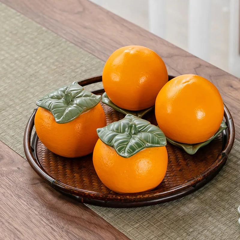 Peachy Keepsake Jar - Fruit Storage Tank Ceramic