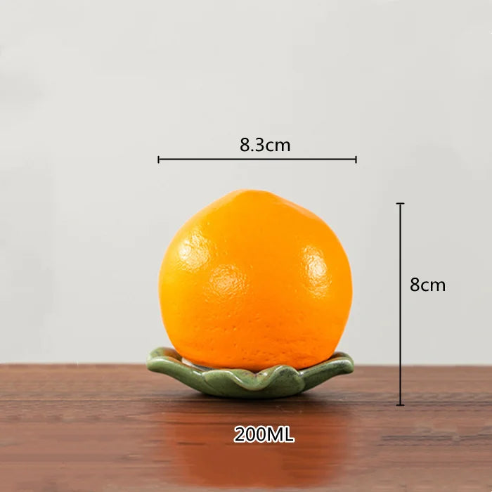 Peachy Keepsake Jar - Fruit Storage Tank Ceramic