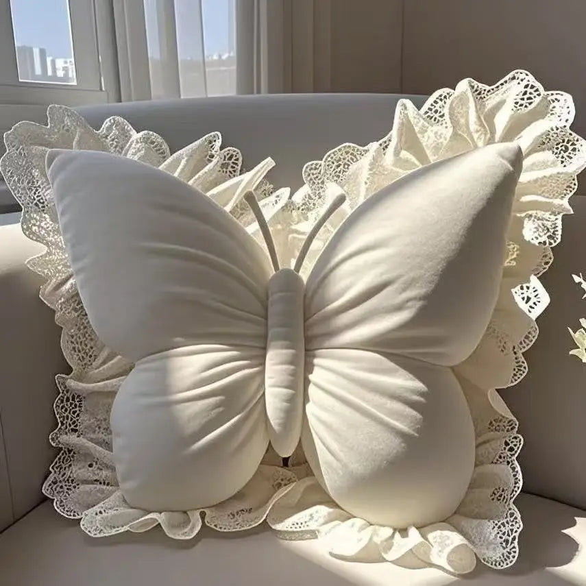 ButterflyDream Cushion - Princess Butterfly Pillow for  Office, Living Room, Bedroom, Car, Sofa Cushion