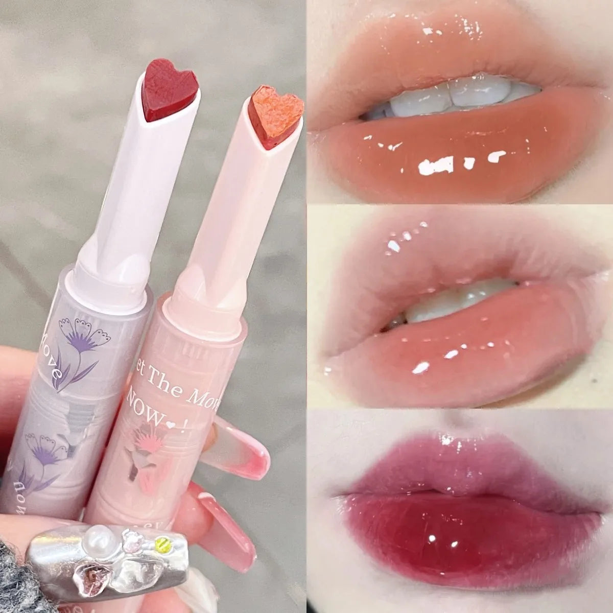 LoveBeam Lip Lacquer - Water-light Lip Glaze Mirror Glitter Lip Tint