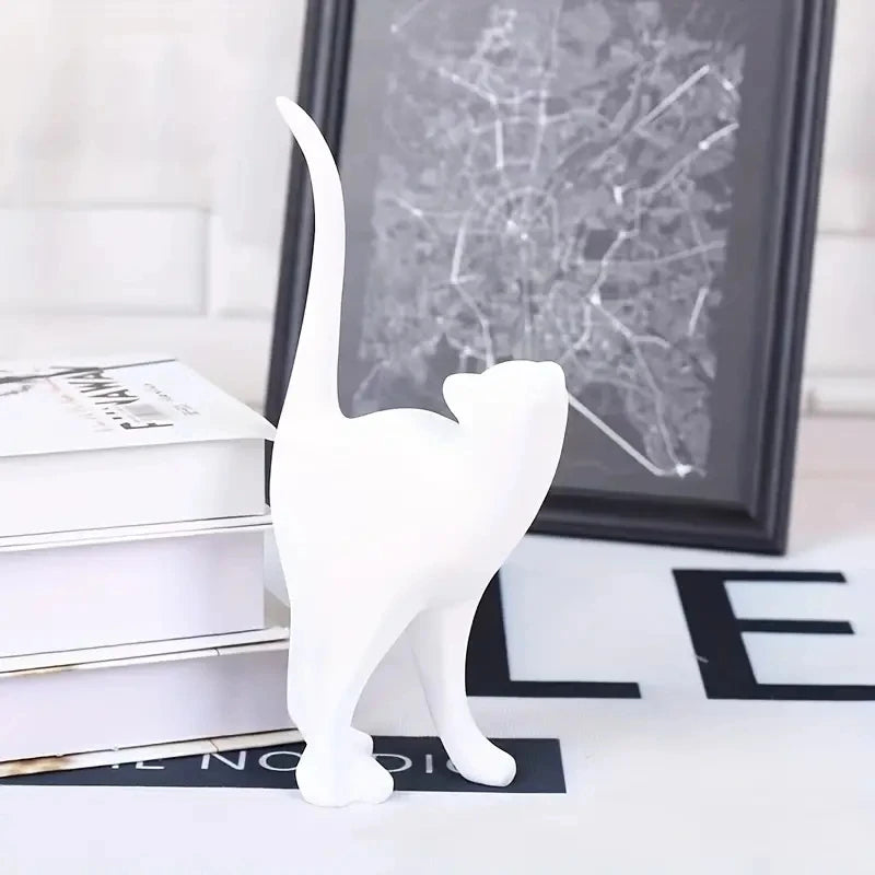Purrfect Pair Sculpture - Resin Couples Cat Statues for Home Decorations