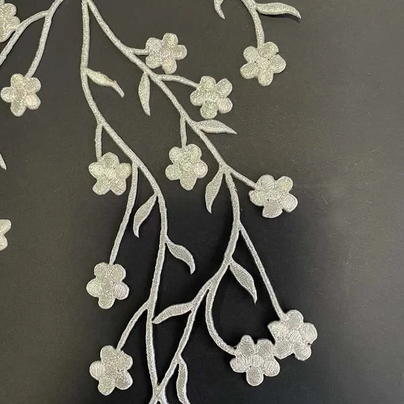 Petal Plum – 3D Embroidery Iron-On Patch