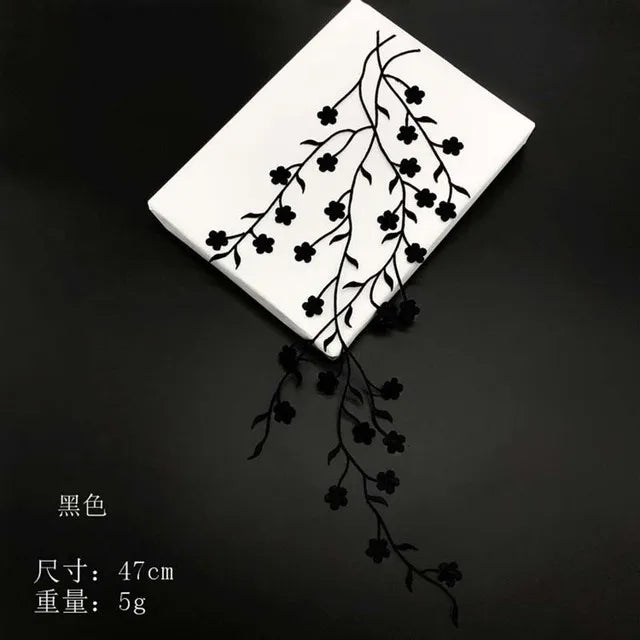 Petal Plum – 3D Embroidery Iron-On Patch