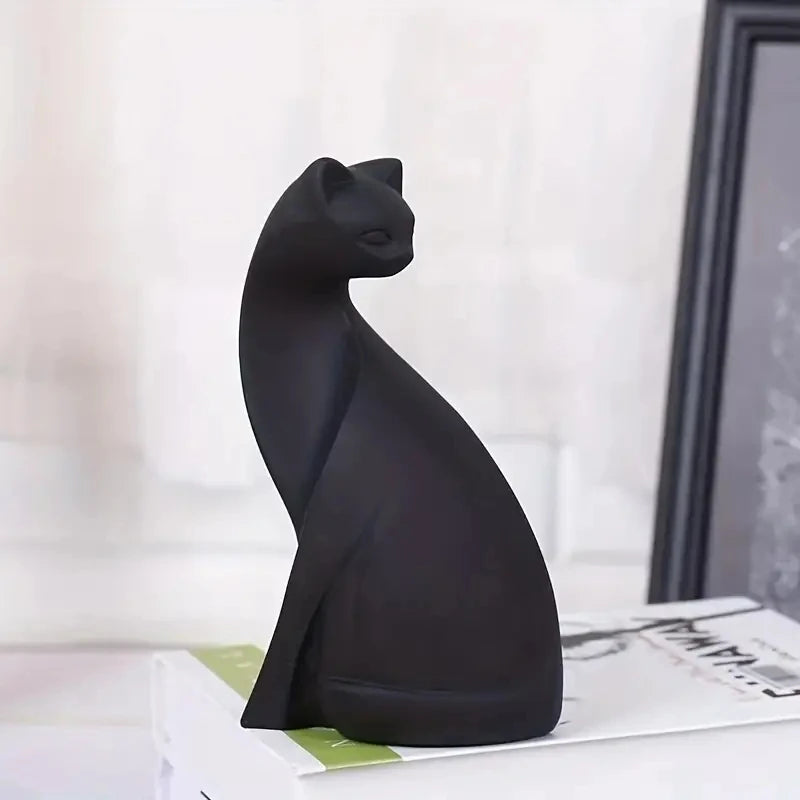 Purrfect Pair Sculpture - Resin Couples Cat Statues for Home Decorations
