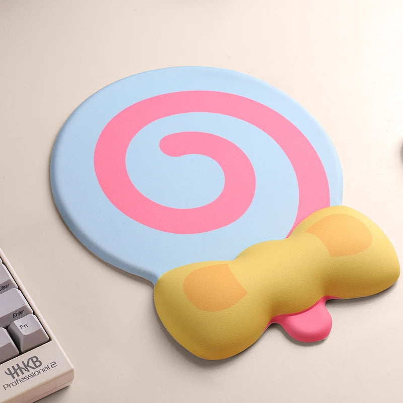 Sugar Swirl - Candy Shaped Keyboard Hand Support and Mouse Pad